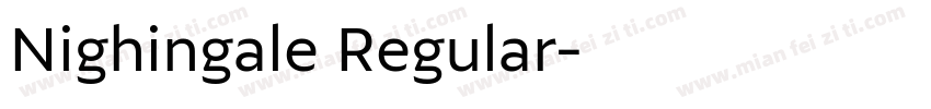 Nighingale Regular字体转换